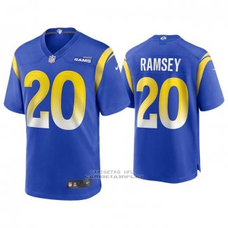 Camiseta NFL Game Los Angeles Rams 20 Jalen Ramsey Azul